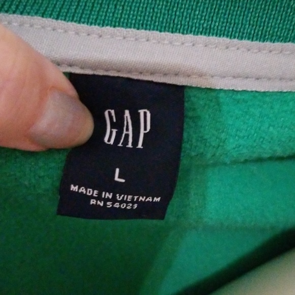 🌹3/$24🌹GAP EMERALD GREEN FLEECE LINED ZIP DOWN - Picture 6 of 8